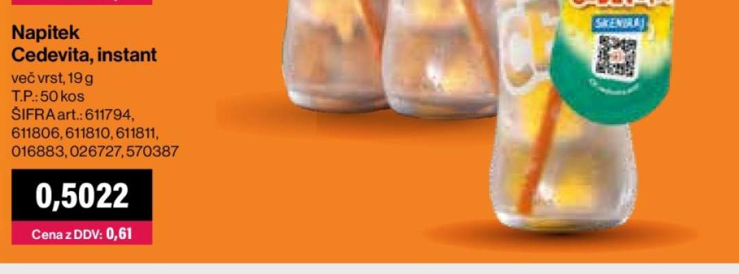 Napitek Cedevita, instant