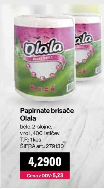 Papirnate brisače Olala