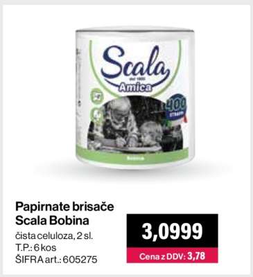 Papirnate brisače Scala Bobina