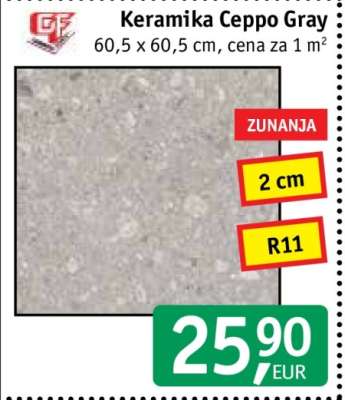 Keramika Ceppo Gray
