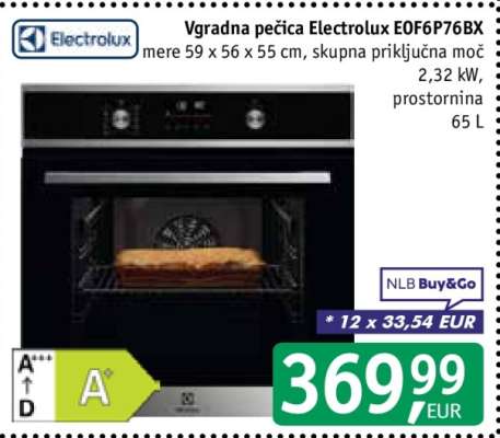 Vgradna pečica Electrolux EOF6P76BX