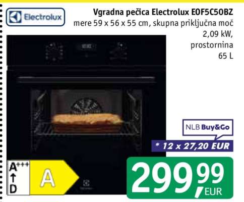 Vgradna pečica Electrolux EOF5C50BZ