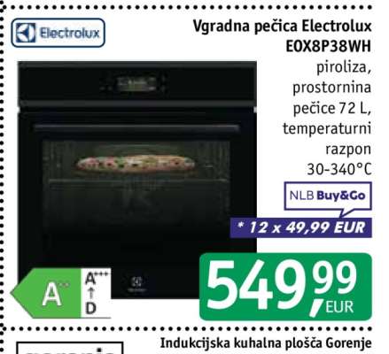 Vgradna pečica Electrolux EOX8P38WH