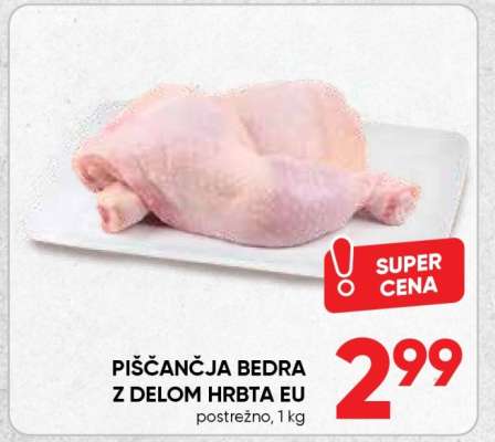 Piščančja bedra z delom hrbta EU