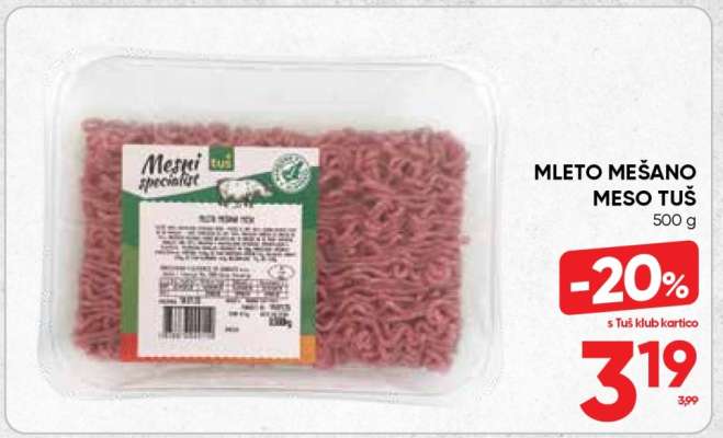 Mleto mešano meso Tuš