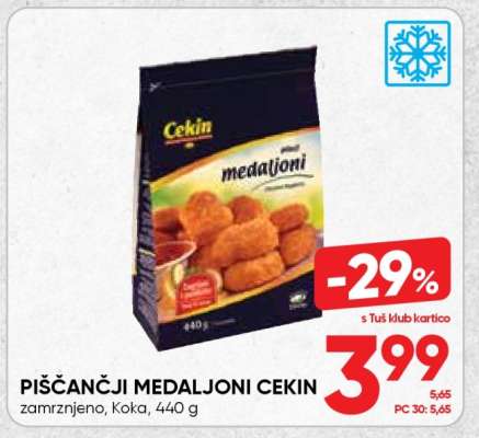 PIŠČANČJI MEDALJONI CEKIN
