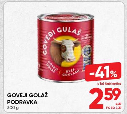 Goveji golaž Podravka