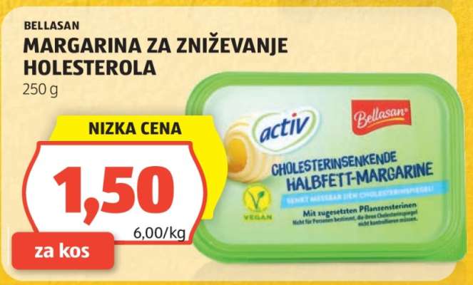 Bellasan Margarina za zniževanje holesterola
