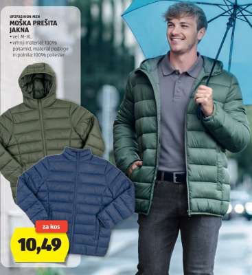 UP2FASHION MEN MOŠKA PREŠITA JAKNA