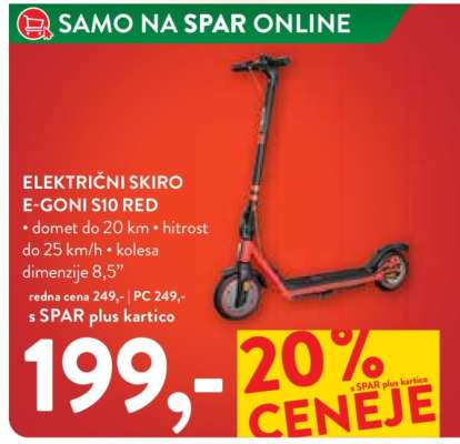 ELEKTRIČNI SKIRO E-GONI S10 RED