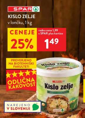 Kislo zelje v lončku, 1 kg