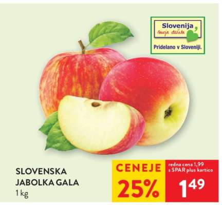 Slovenska jabolka Gala