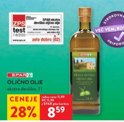 OLJČNO OLJE ekstra deviško, 1l