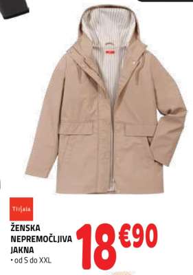 Ženska nepremočljiva jakna