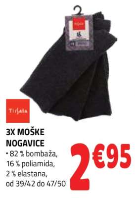 3X MOŠKE NOGAVICE