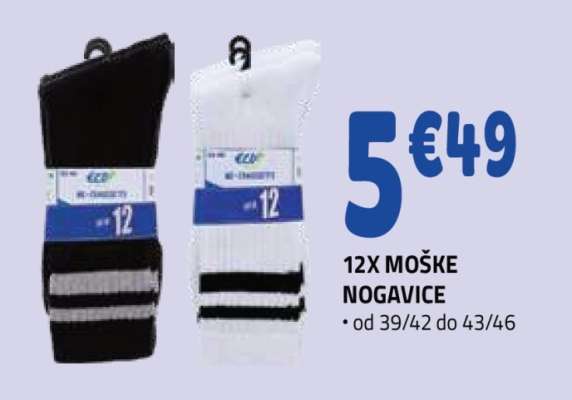 12X MOŠKE NOGAVICE