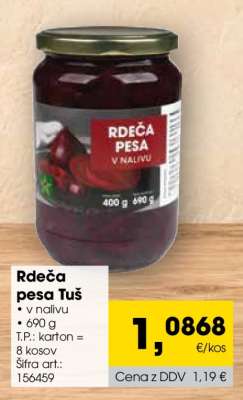 Rdeča pesa Tuš