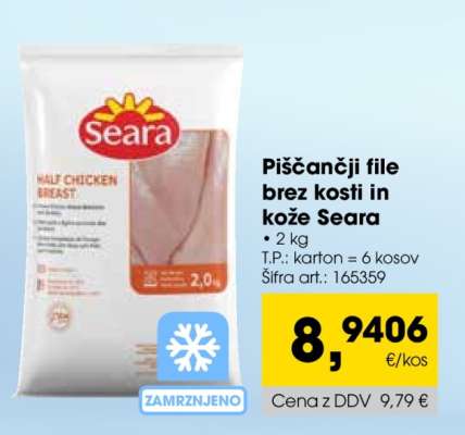 Piščančji file brez kosti in kože Seara
