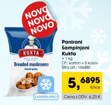 Panirani šampinjoni Kukta