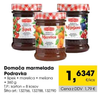 Domača marmelada Podravka