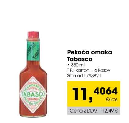 Pekoča omaka Tabasco