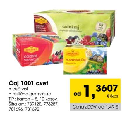 Čaj 1001 Cvet