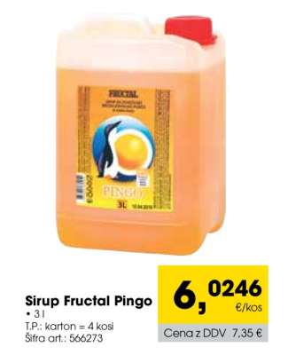 Sirup Fructal Pingo