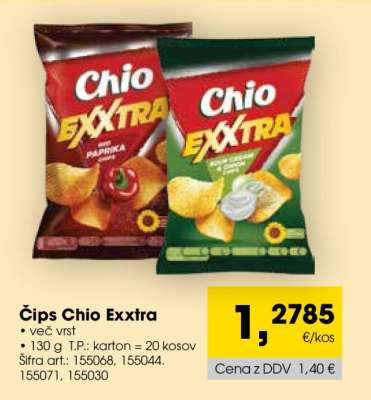 Čips Chio Exxtra