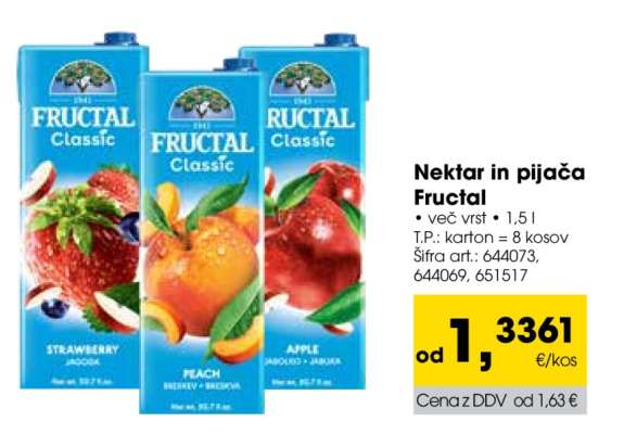 Nektar in pijača Fructal