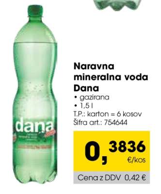 Naravna mineralna voda Dana