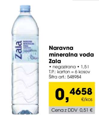 Naravna mineralna voda Zala