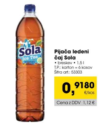 PIJAČA LEDENI ČAJ SOLA