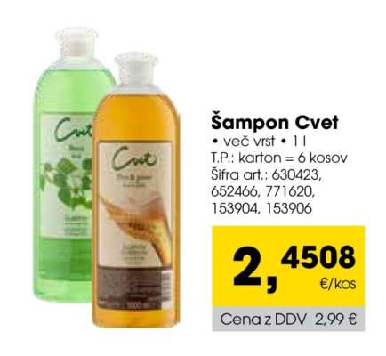 ŠAMPON CVET
