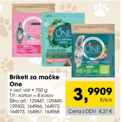 BRIKETI ZA MAČKE ONE