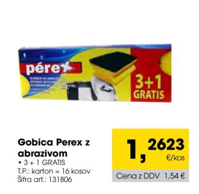 Gobica Perex z abrazivom