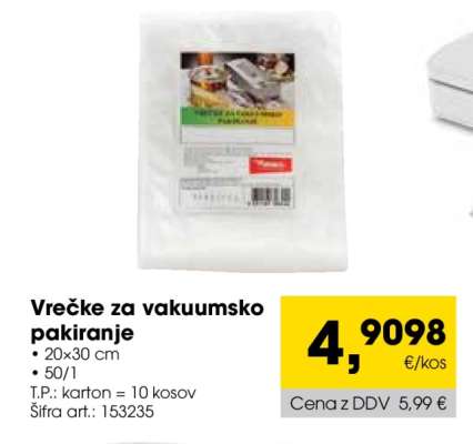 Vrečke za vakuumsko pakiranje