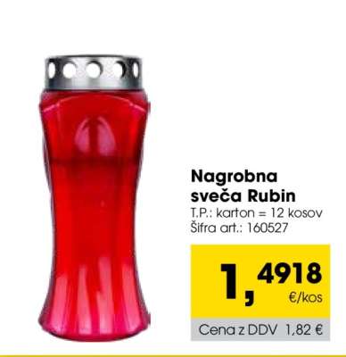 Nagrobna sveča Rubin