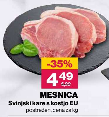 MESNICA Svinjski kare s kostjo EU