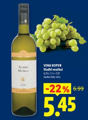 VINA KOPER Sladki muškat