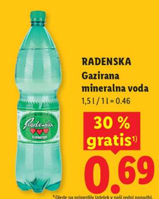 RADENSKA Gazirana mineralna voda