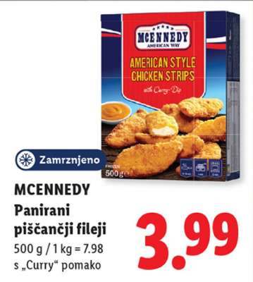 MCENNEDY Panirani piščančji fileji
