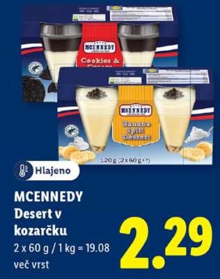 MCENNEDY Desert v kozarčku