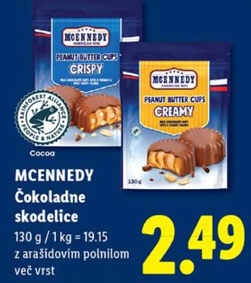 MCENNEDY Čokoladne skodelice