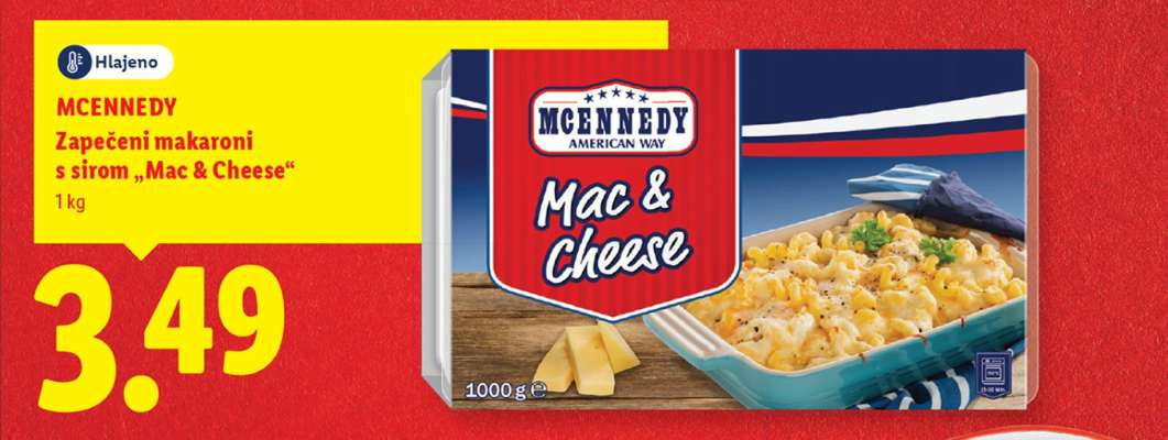 MCENNEDY Zapečeni makaroni s sirom „Mac & Cheese“