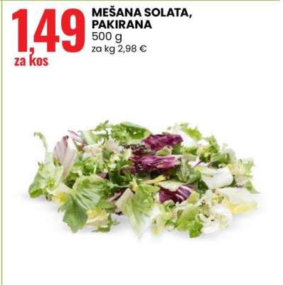 MEŠANA SOLATA, PAKIRANA
