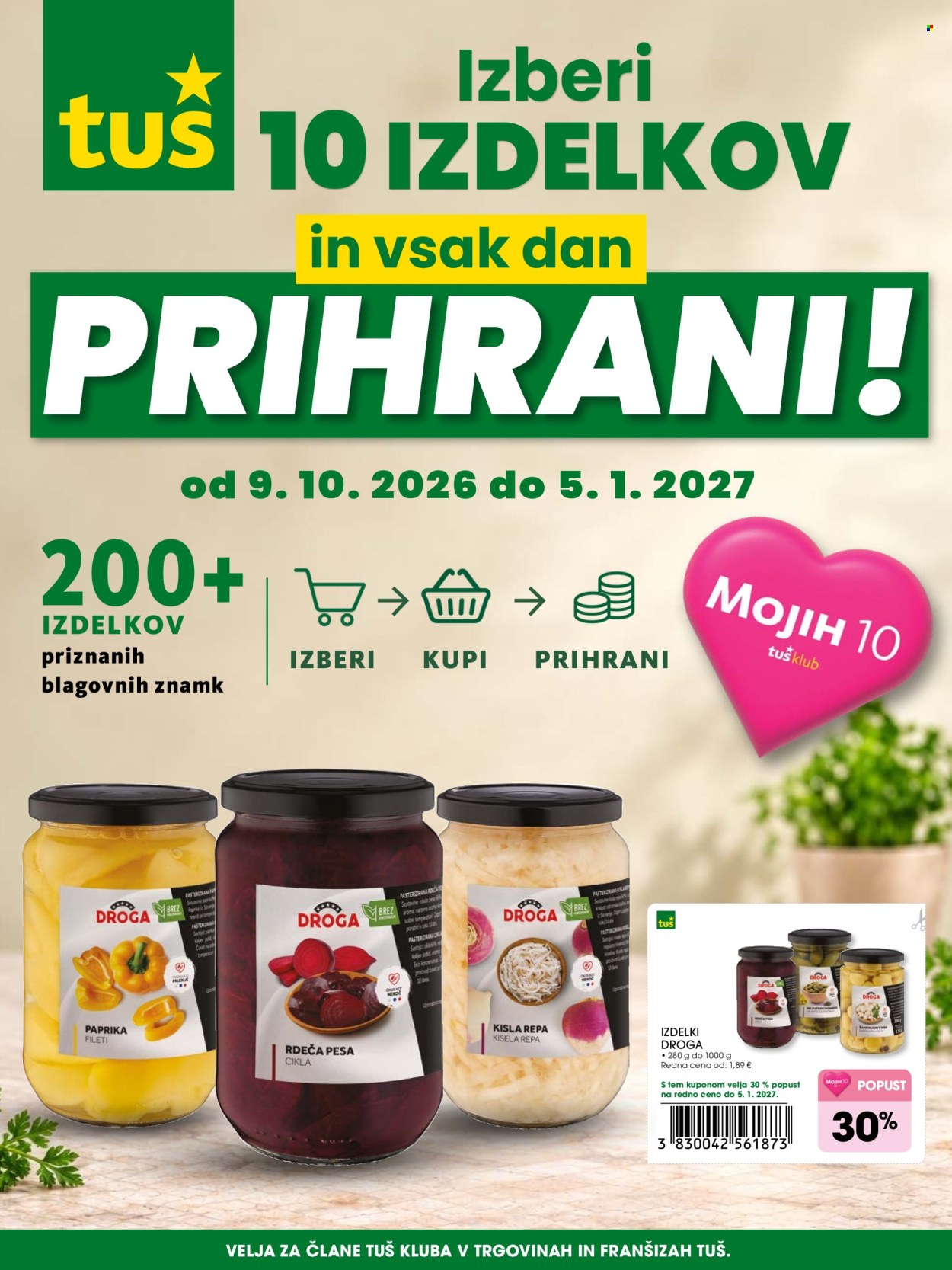 Tuš katalog - 9.10.2026 - 5.1.2027. Stran 1