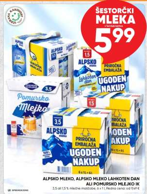 Šestorčki mleka