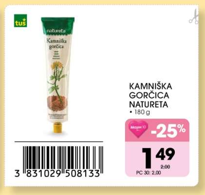 Kamniška gorčica Natureta