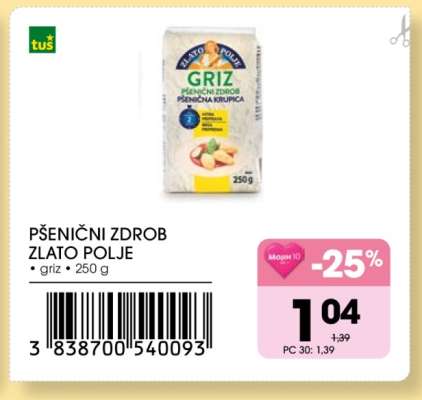 PŠENIČNI ZDROB ZLATO POLJE