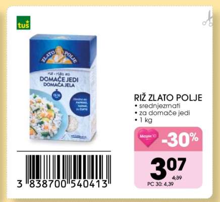 RIŽ ZLATO POLJE
